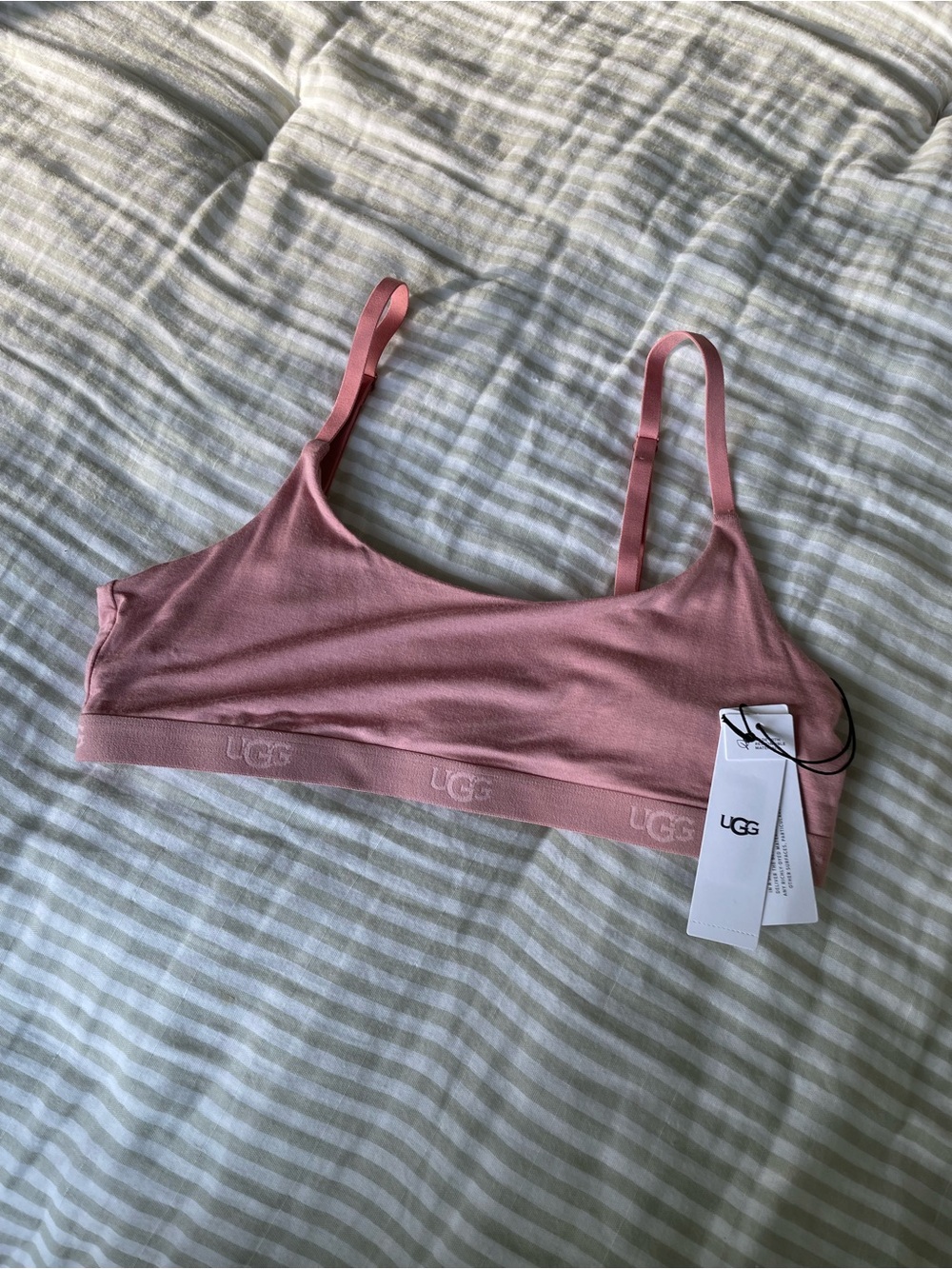 New UGG Gwendolynn Bralette Size Small Sand Unlined Scoop Neck